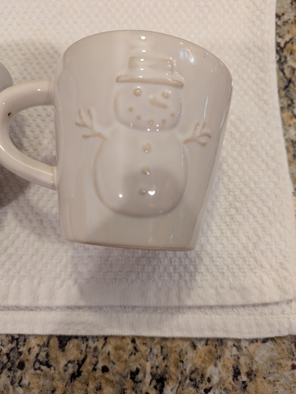 Pottery Barn Snowman Coffee Mugs - Picture 2 of 3